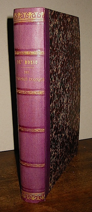 Casimiro De Bosio Dei Consorzi d'acque del Regno Lombardo-Veneto, della loro istituzione, organizzazione ed amministrazione, della competenza delle Autorità , e della procedura relativa. Trattato amministrativo-legale... con un'Appendice... 1855 Verona Stabilimento tipografico Vicentini e Franchini